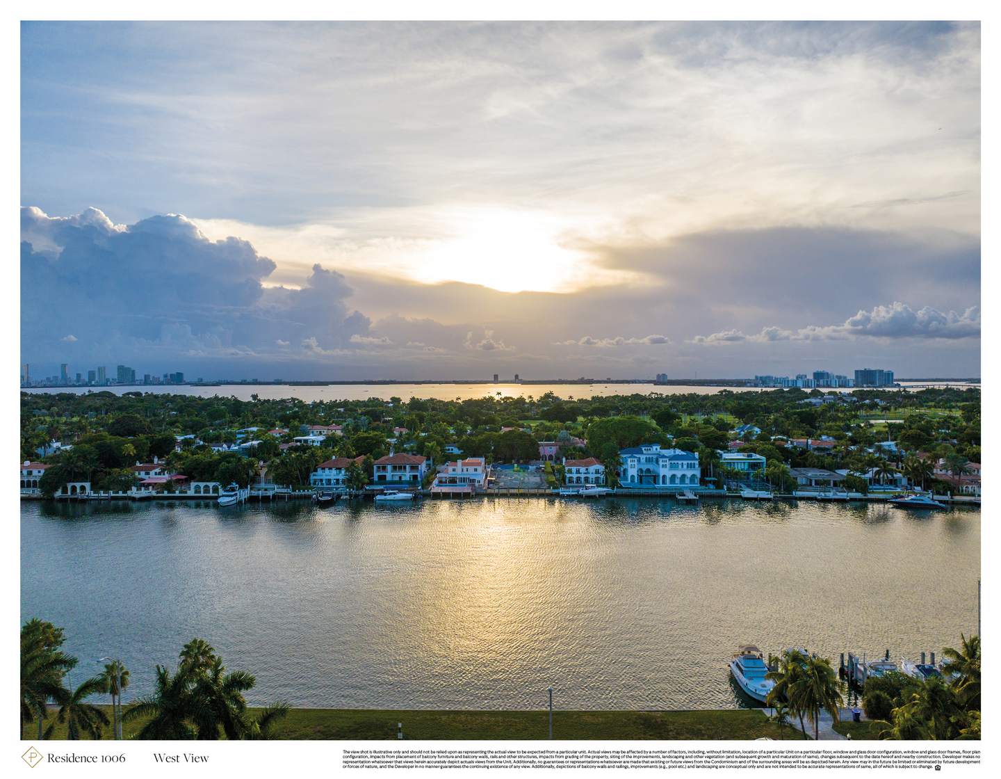 The Perigon, Waterway and inland skyline in the developer view sample labeled 1006, illustrative